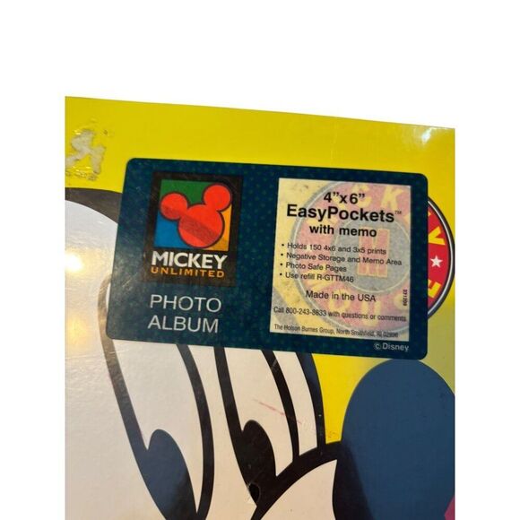 Vintage Mickey Unlimited 4"x6" EasyPockets Photo Album With Memo - Picture 2 of 8